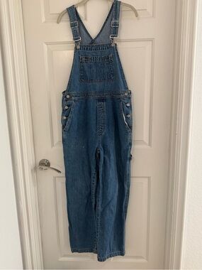 Gap Bib Overalls Womens Medium Vintage Denim Baggy Carpenter 90s Y2K Streetwear